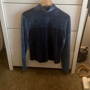 Two Tone Velvet Top